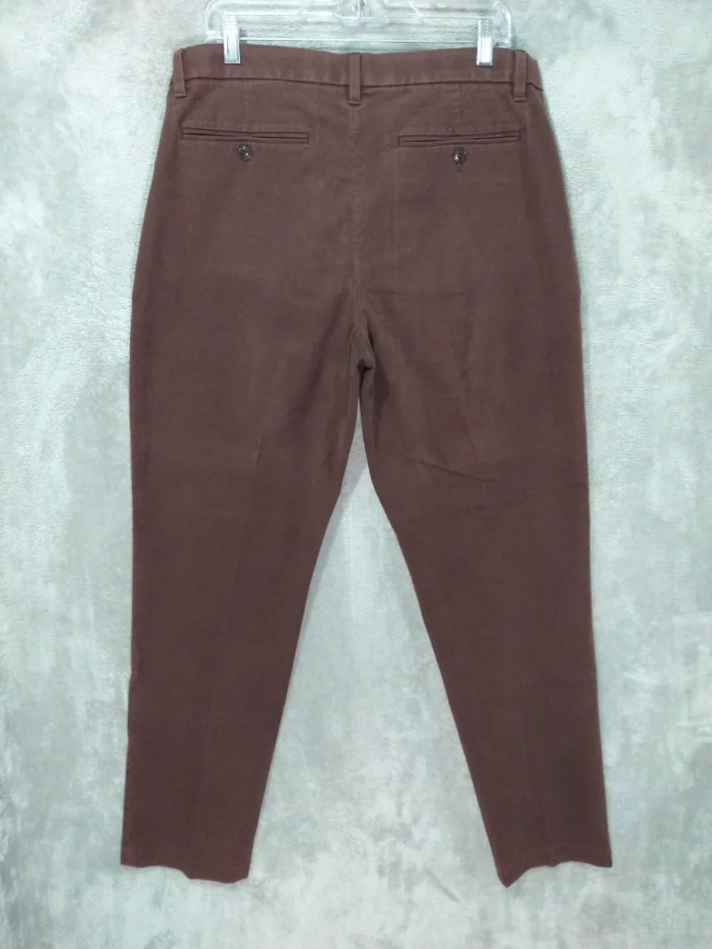 Banana Republic Pants Mens 35x31 Brown Moleskin Traveler Relaxed Tapered Fit